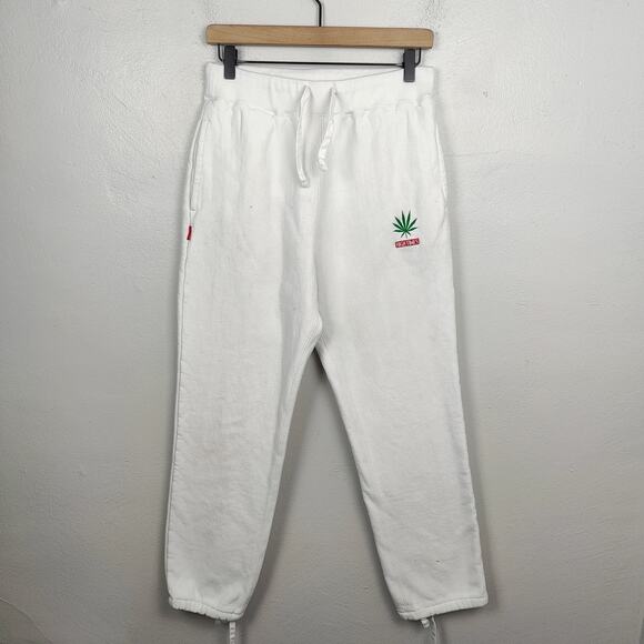 Wacko Maria Guilty Parties High Times Sweatpants Mens XXL (Fits Medium) White - Picture 1 of 12